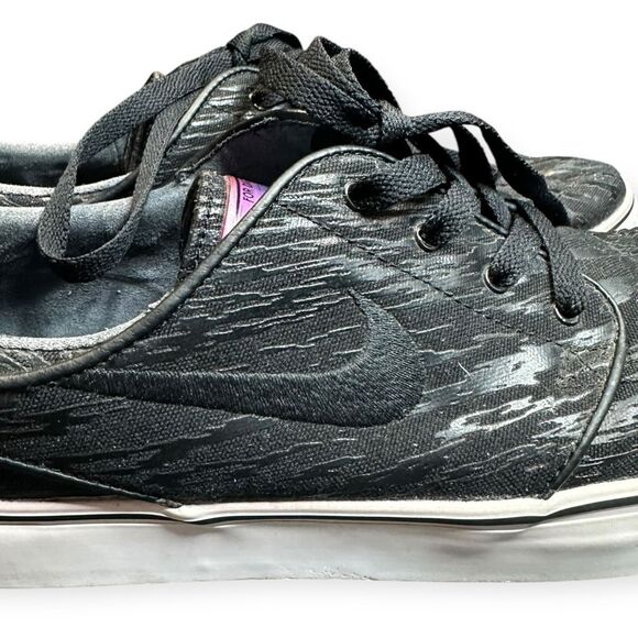 NIKE Men’s Black Canvas Zoom Stefan Janoski “For Daily Use” Skate Shoes Size 10 - Picture 7 of 10